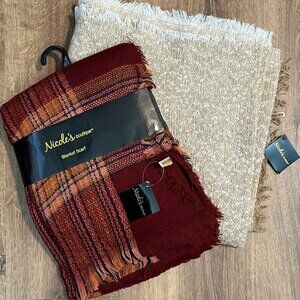 NEW! Cozy Comfy Blanket Wrap Scarf Bundle (2)